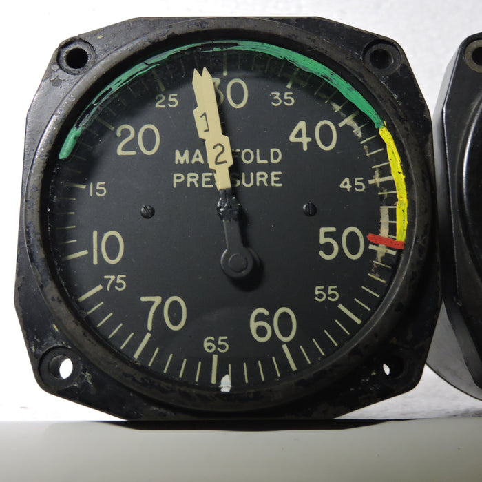Manifold Pressure, Dual, Set for 4-Engine Aircraft, AN5770-2, D-11