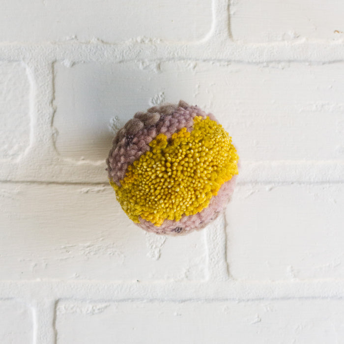 Mini Puff | Chartreuse, Mauve and Taupe