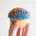 Mini Puff | Orange, Blues, Chartreuse and Green