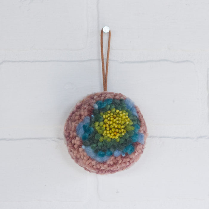 Mini Puff Ornament | Pink Rainbow