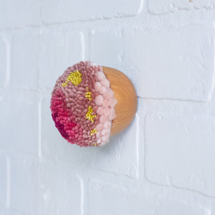 Mini Puff | Pinks and Chartreuse