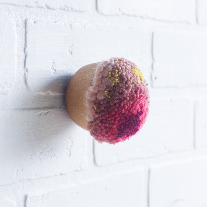 Mini Puff | Pinks and Chartreuse
