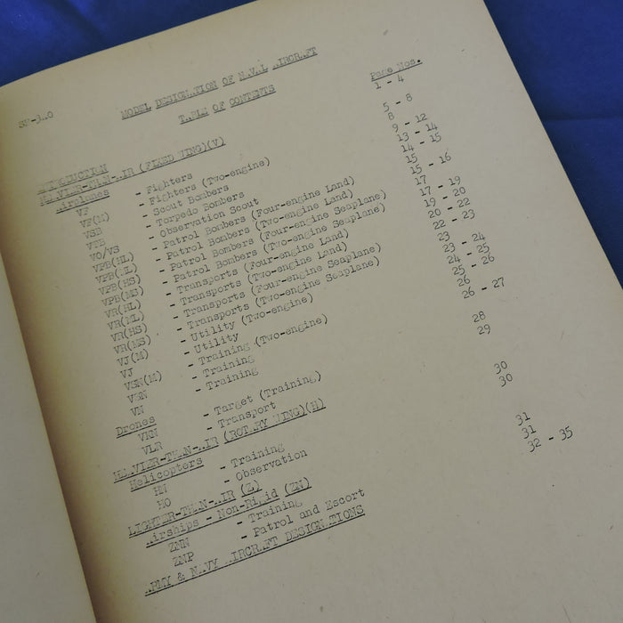 Model Designation of Naval Aircraft, July 1944 NAVAER 00-25Q-13