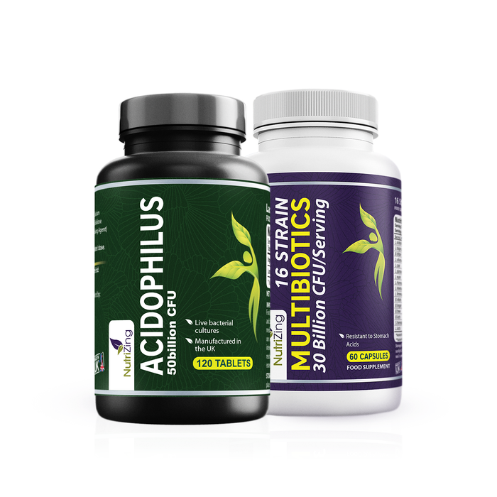 Multi-strain & Acidophilus Probiotics Combo (Pack of 2)