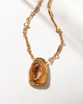 Natural Agate Geode Necklace