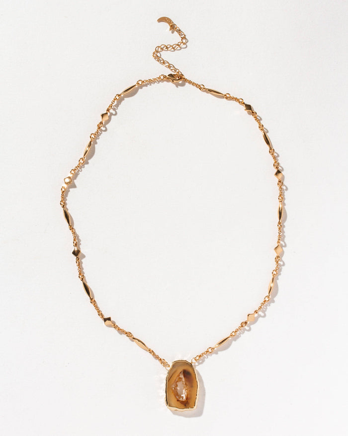 Natural Agate Geode Necklace
