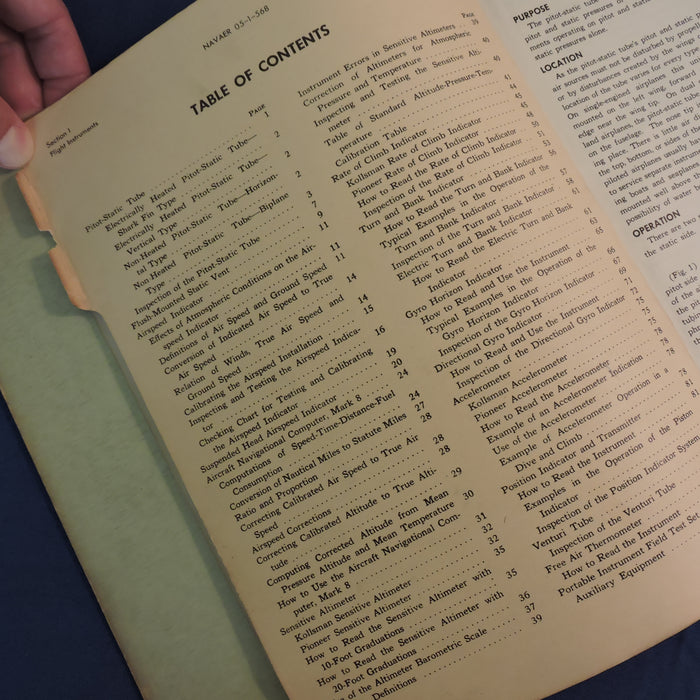 Naval Aircraft Instrument Handbook, NAVAER 05-1-568, 1944