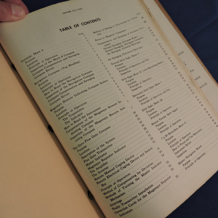 Naval Aircraft Instrument Handbook, NAVAER 05-1-568, 1944