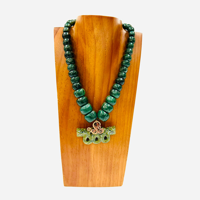 Necklace - Guatamala Jade Quetzalcoatl 60