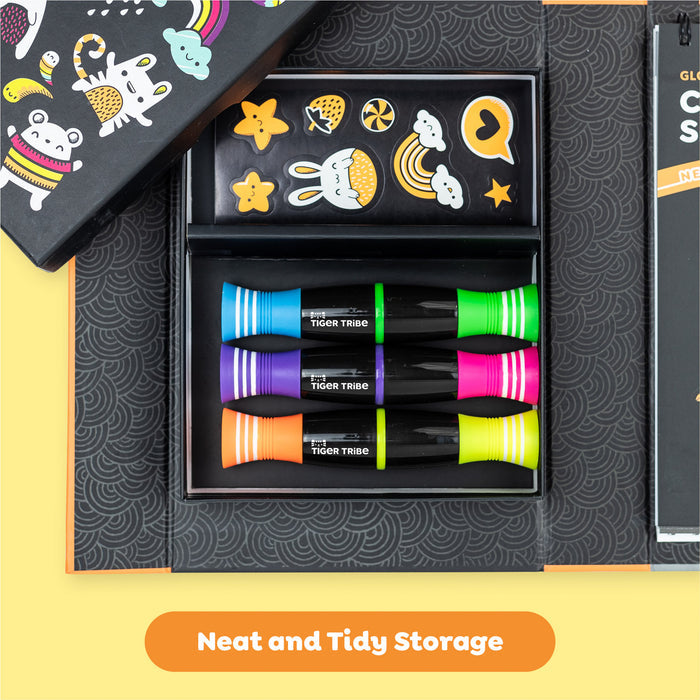 Neon Coloring Set -Glow Friends