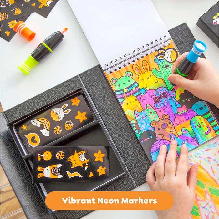 Neon Coloring Set -Glow Friends