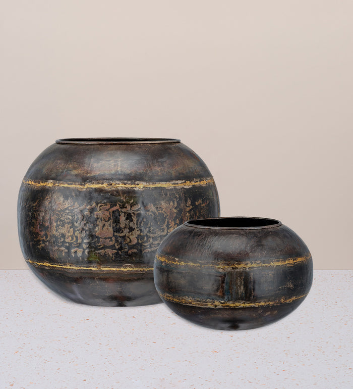 Nkuku Iron Globe Planter