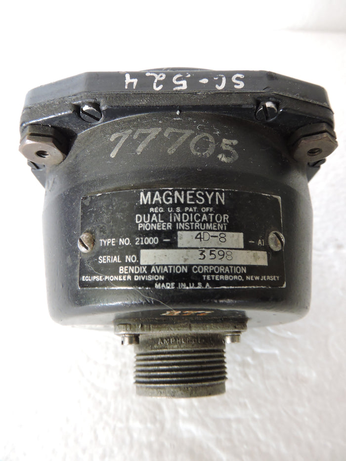 Oil Pressure, Dual, Supercharger Sump, Bendix Magnesyn, C-121 Lockheed Constellation