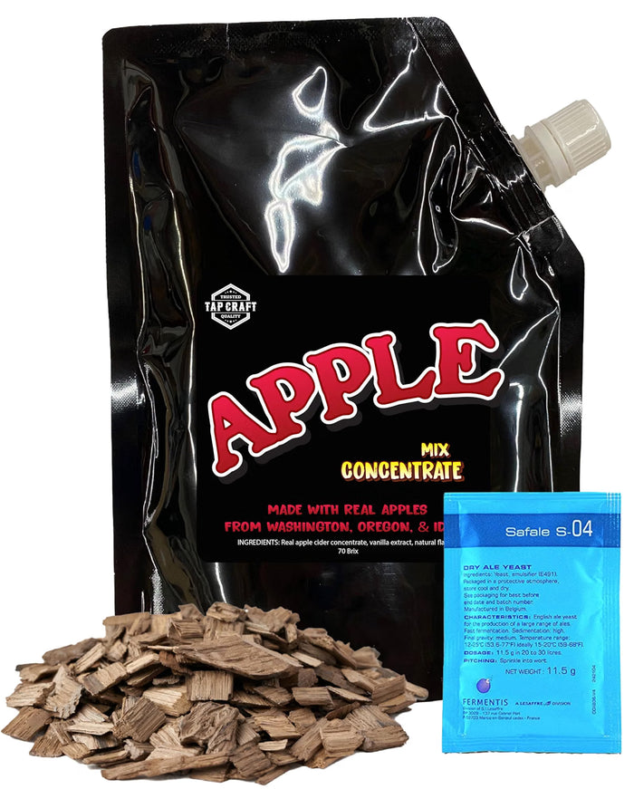 One Gallon Hard Oaked Apple Cider Refill Kit