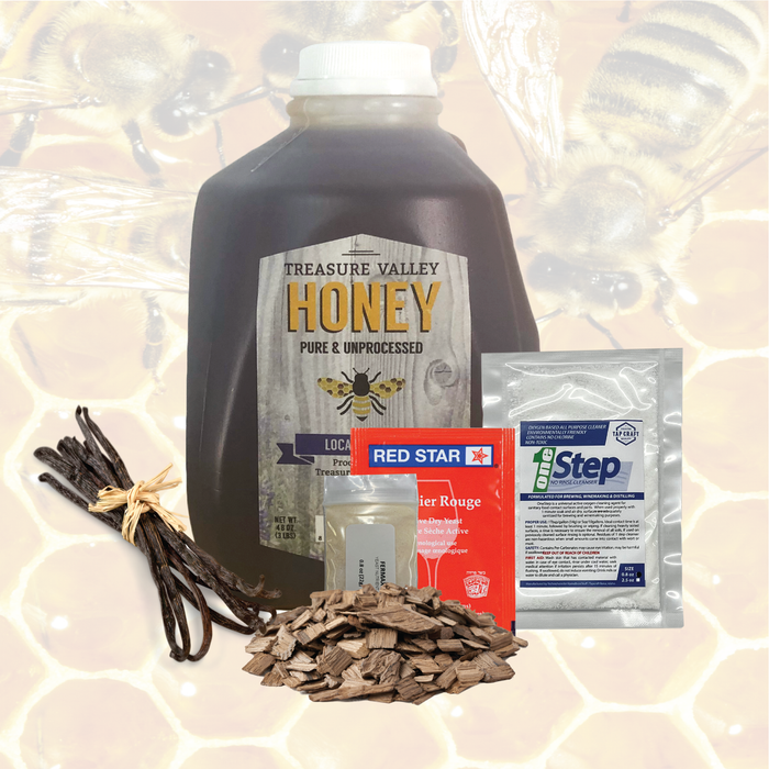 One Gallon Oak and Vanilla Honey Mead Recipe Refill Kit
