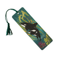 Orca & Baby Wood Bookmark with Tassel