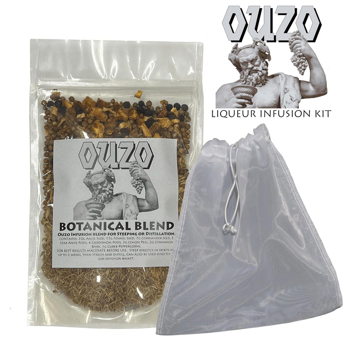 Ouzo Botanicals Kit – Greek Anise Liqueur Infusion Blend