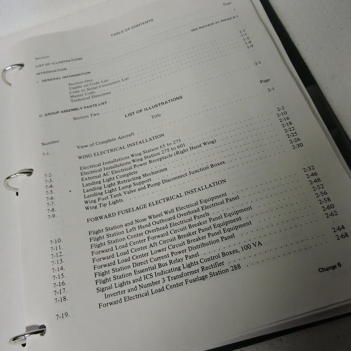 P-3C Orion Electrical and Instrument Systems Parts Manual 1974