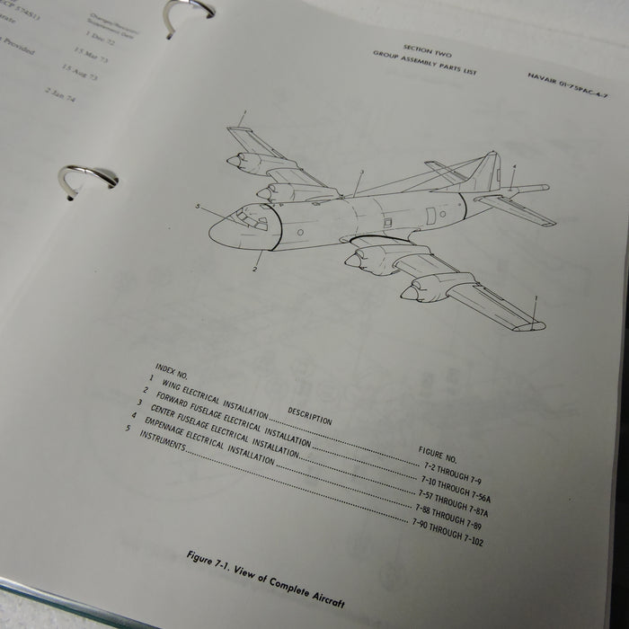 P-3C Orion Electrical and Instrument Systems Parts Manual 1974
