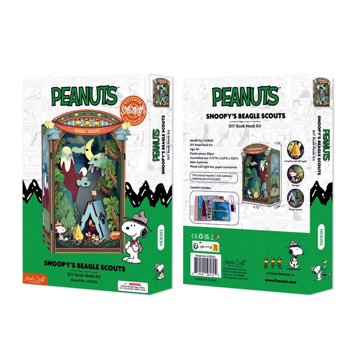 Peanuts Beagle Scouts DIY Book Nook Kit