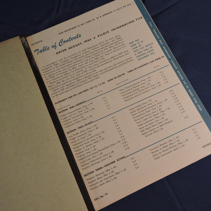 Pilots' Information File USAAF May 1945