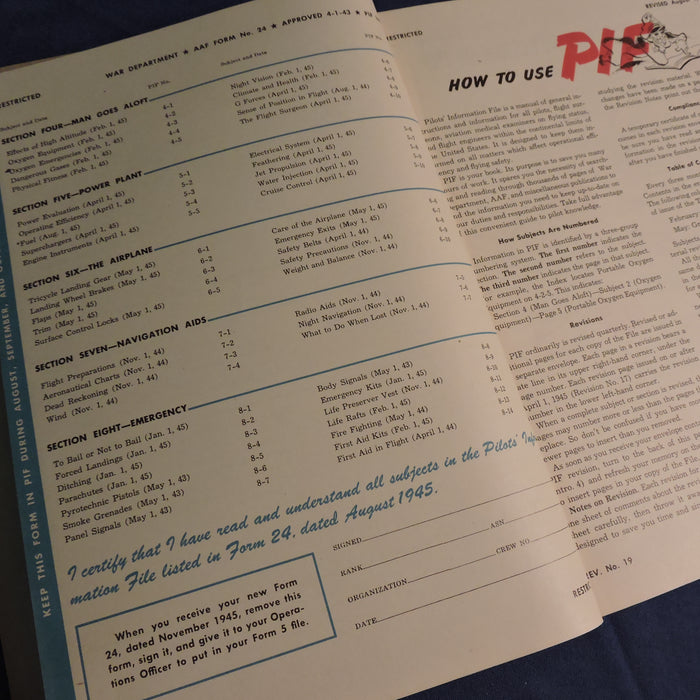 Pilots' Information File USAAF May 1945