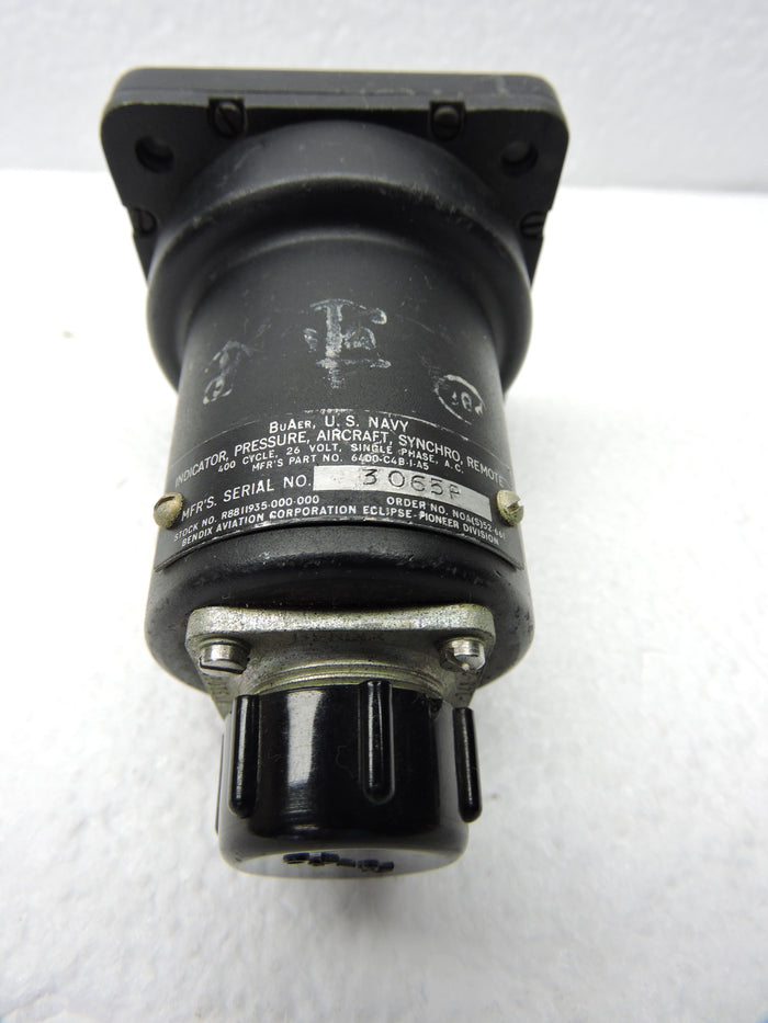 Pressure Gauge, 20PSI, PN 6400-C4B1-A5, Bureau of Aeronautics, US Navy