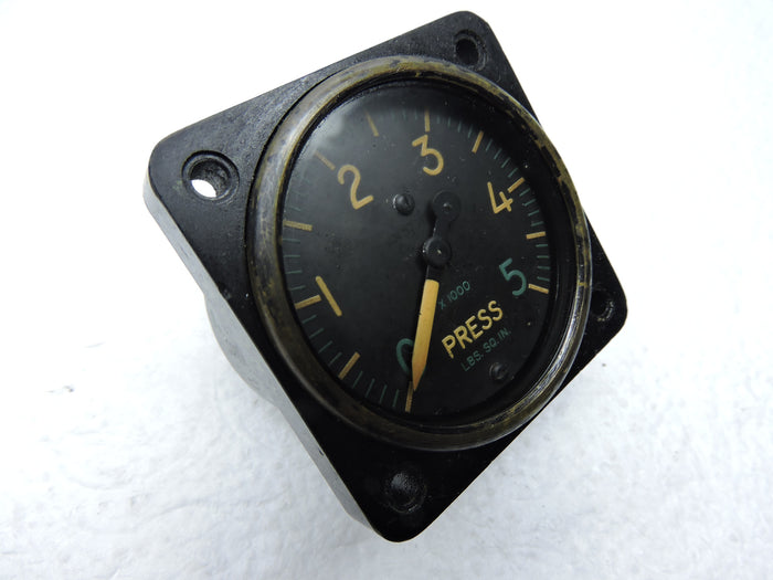 Pressure Gauge, 5000PSI, PN AW-1 7/8-17CZ6, AN-5771 MIL-G-7734, US Navy