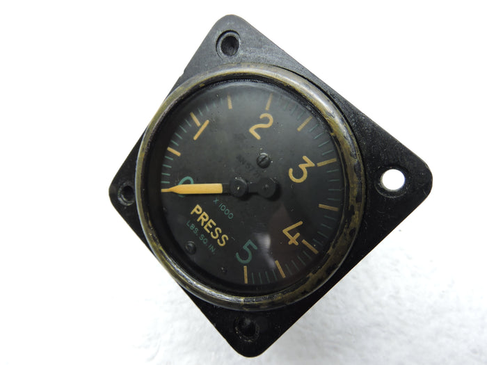 Pressure Gauge, 5000PSI, PN AW-1 7/8-17CZ6, AN-5771 MIL-G-7734, US Navy