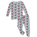 Print Long Sleeve Pajama Set Mom Tattoo