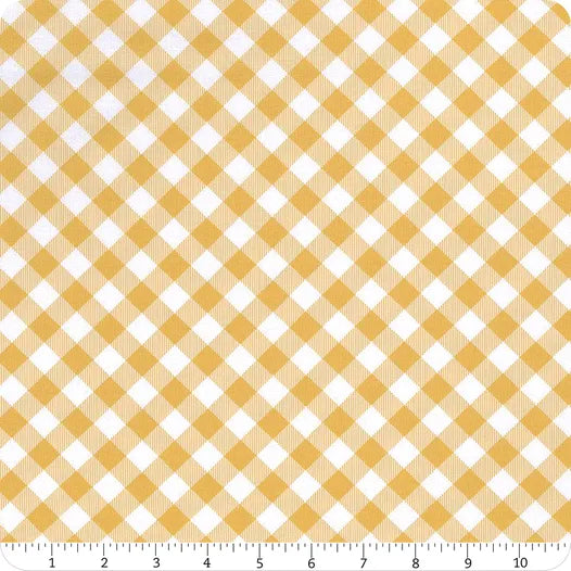 Priscilla's Pretty Plaids 9300-33 Gold and White Buffalo Check