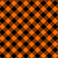 Priscilla's Pretty Plaids 9300-39 Orange and Black Buffalo Check