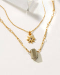 Pyrite Reflective Gemstone Necklace Set