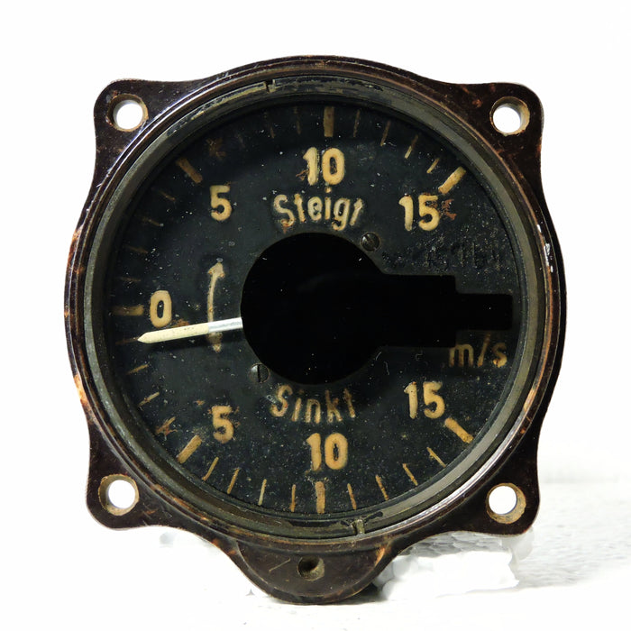 Rate of Climb / Vertical Speed Indicator, 15 M/S, Luftwaffe Variometer Fl.22386