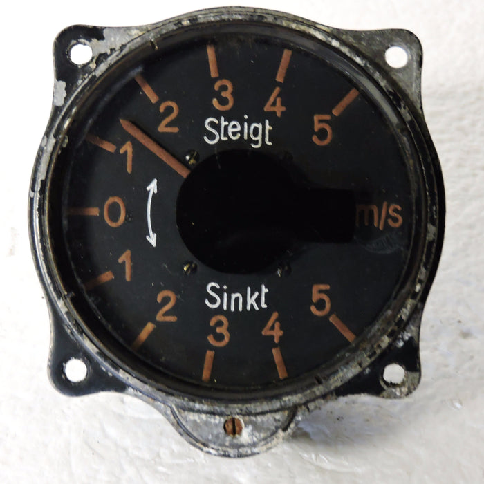 Rate of Climb / Vertical Speed Indicator, 5 M/S, Luftwaffe Variometer