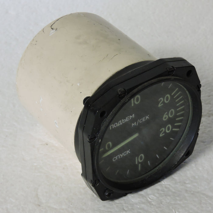 Rate of Climb / Vertical Speed Indicator, USSR 60 meters/second
