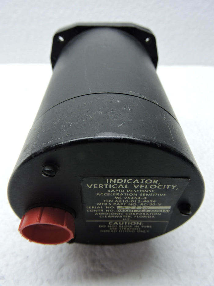 Rate of Climb/Vertical Air Speed Indicator 0-3000 Ft/Min Aerosonic RC-30-V HH-3F