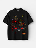 Remera Familyarg Japanese City Supersized Negro