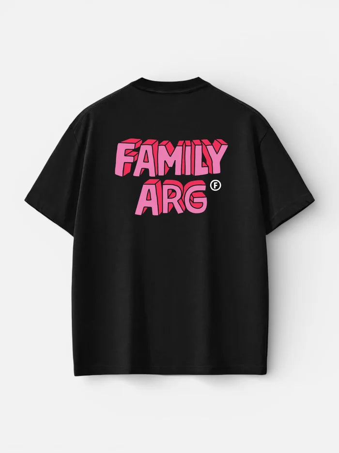 Remera Familyarg Ruined Fire Negro