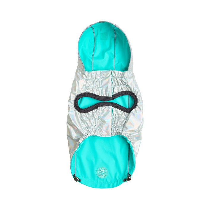 Reversible Raincoat Neon Aqua