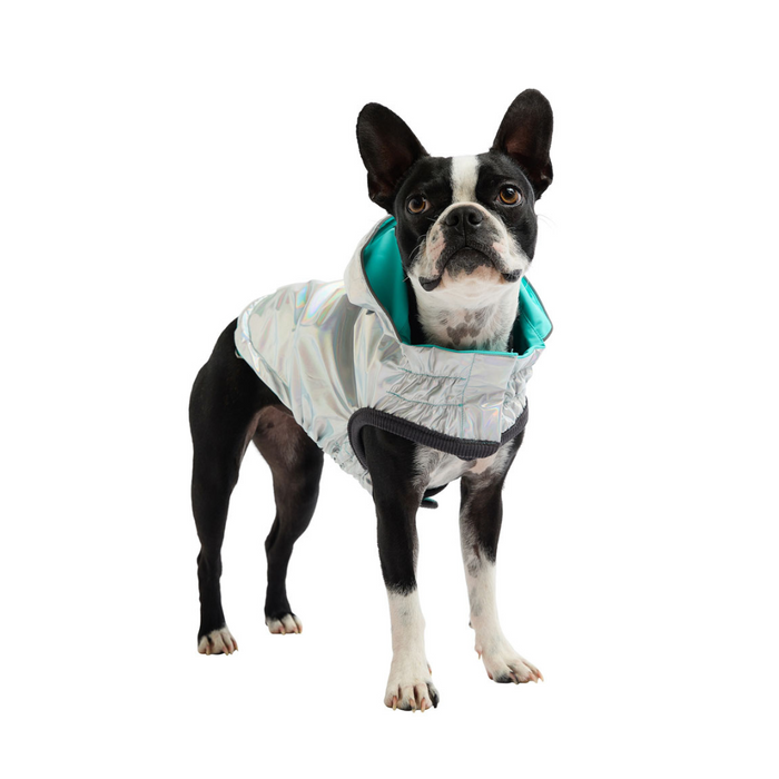 Reversible Raincoat Neon Aqua