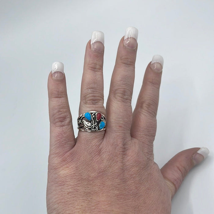 Ring Turquoise & Red SRC166