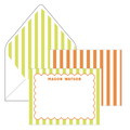 scallops and stripes | stationery gift set
