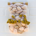 Small Woven Wall Hanging | Peach, Blush, Golden Velvet