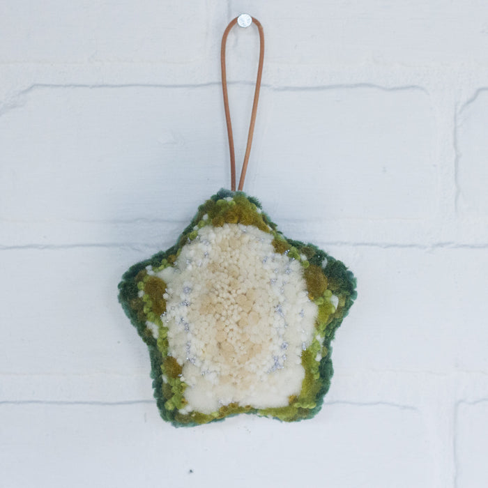 Star Puff Ornament | Green 2