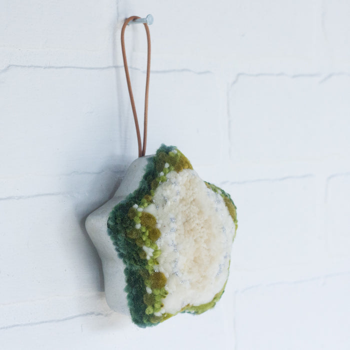 Star Puff Ornament | Green 2