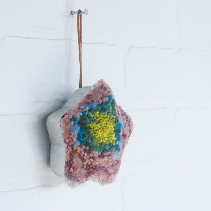 Star Puff Ornament | Pink Rainbow 2