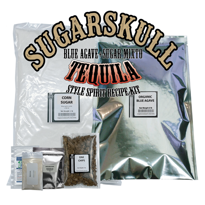 SUGARSKULL Tequila Style Recipe Kit – 5 Gallon Mixto Agave Mash