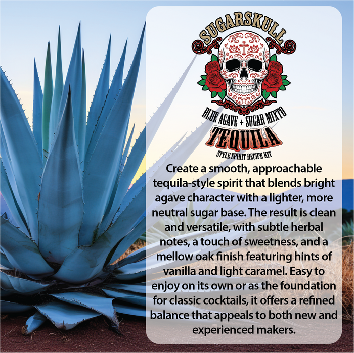 SUGARSKULL Tequila Style Recipe Kit – 5 Gallon Mixto Agave Mash