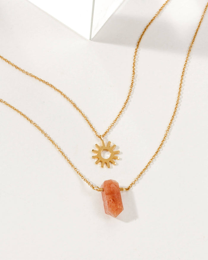 Sunstone Necklace Set